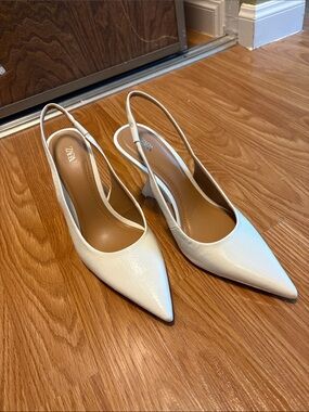 Zara Asymmetric Heeled Shoes